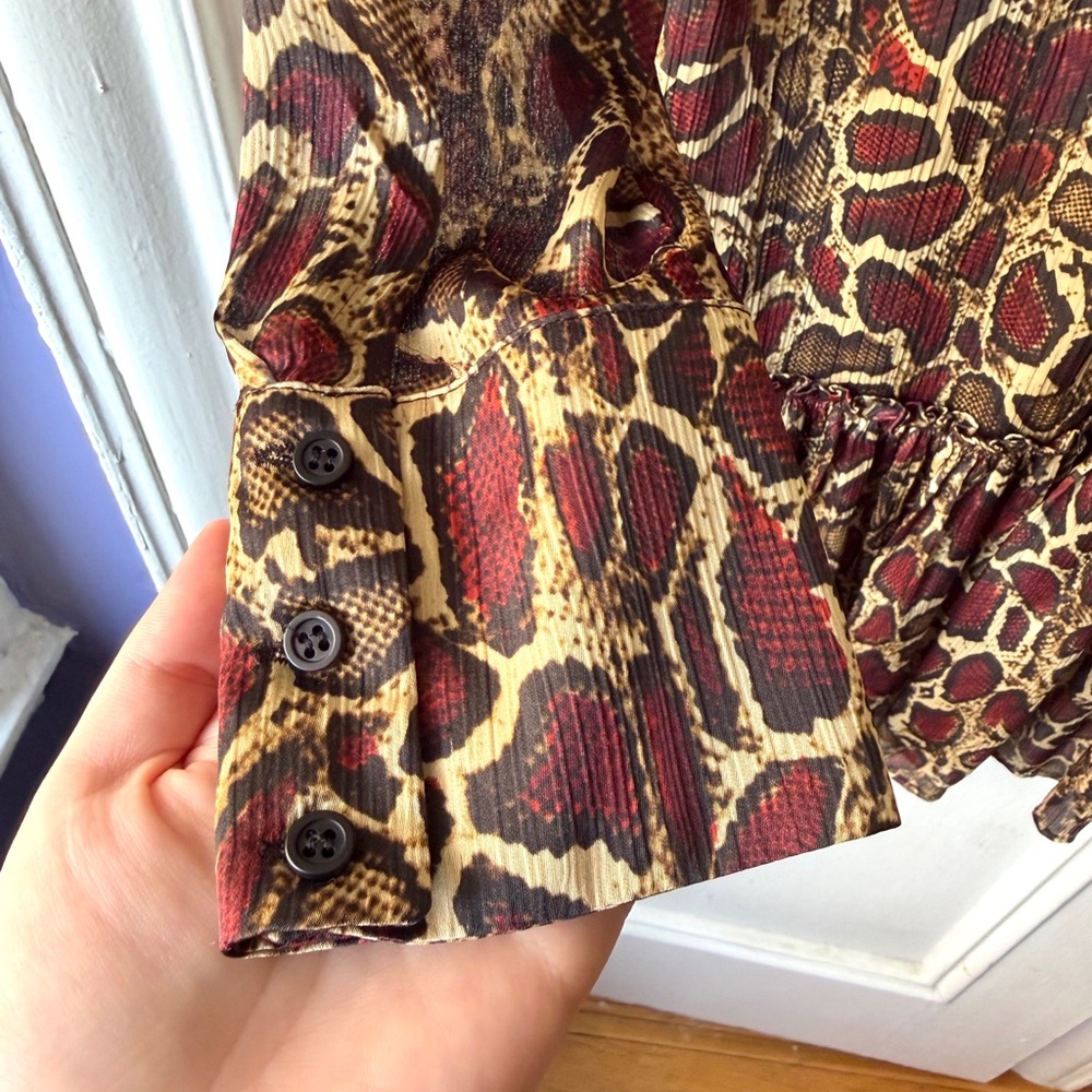 Zara Snake Print Mini Dress - Picture 6 of 7